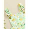 thumbnail image 5 of Bagilaanoe Toddler Baby Girl Jumpsuit Shorts Sleeveless Floral Print Romper Overalls 6M 12M 18M 2T 3T 4T 5T 6T Kids Short Pants Summer Clothes, 5 of 7