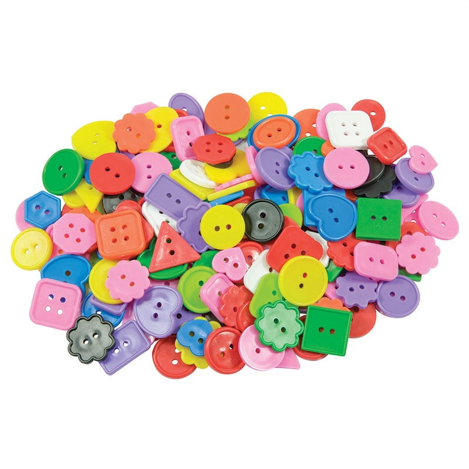Roylco® Bright Buttons™, 1 Lb. Bucket, Set Of 2 Buckets