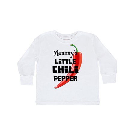 

Inktastic Mommy s Little Chili Pepper Gift Toddler Boy or Toddler Girl Long Sleeve T-Shirt