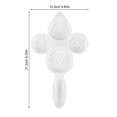 thumbnail image 2 of ifundom 4Pcs Reusable Pressing Mold In White ABS For Hand Press Dessert Making, 2 of 8