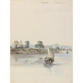 thumbnail image 3 of Samuel Davis 19x24 Black Modern Framed Museum Art Print Titled - River View Near Rajmahal, 3 of 5