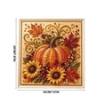 thumbnail image 4 of Halloween Diamond Art Kits for Adults Fall Pumpkin Sunflower 5D Rhinestone Painting Acrylic Shiny Resin Diamonds for Home Decor Wall Art Beginner Crafts & Seasonal Party Gifts by MPOISVA, 4 of 8