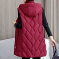 thumbnail image 6 of Wancir Women's Long Puffer Vest Cotton Sleeveless Puffy Jacket with Removable Hood, 6 of 9