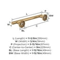 thumbnail image 6 of Amerock Arrondi Champagne Bronze 9 inch (229mm) Towel Bar, 6 of 8