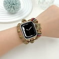 thumbnail image 3 of Dwitch Compatible with Apple Watch Band 42mm 44mm 45mm 49mm for Women, Fashion Boho Bracelet Multilayer Leather Wrap Braided Strap for iWatch Series 10(46mm)/9/8/7/6/5/4/3/2/1/SE,Brown, 3 of 6