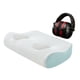 thumbnail image 3 of Almohadillas para los oídos con orificios para perforar las orejas, con cancelación de ruido, transpirables y ergonómicas, con espuma viscoelástica. Azul claro, 3 of 8