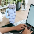 thumbnail image 6 of 30 Oz Shark Tumbler with Handle and Straw Blue Shark Coffee Travel Cup Mug Water Bottle Drinking Glass, Mother''s Day Birthday Gifts for Mom, Christmas Birthday Gifts for Women Girls, 6 of 6