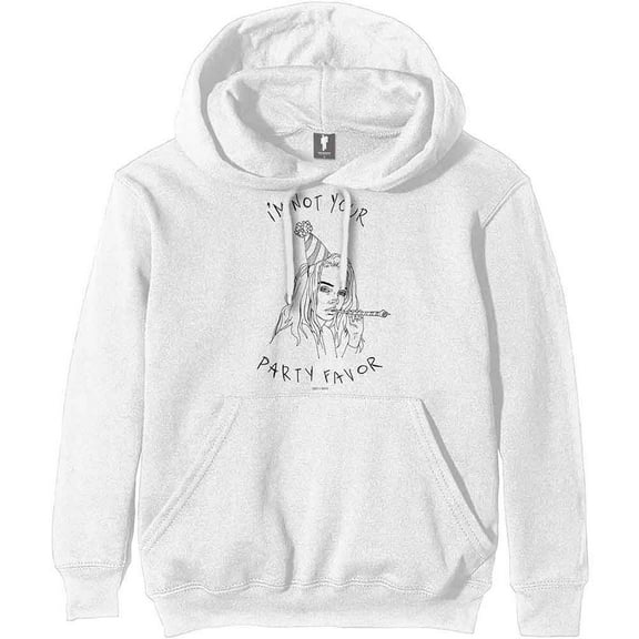 Billie Eilish Unisex Pullover Hoodie: Party Favor (X-Large)