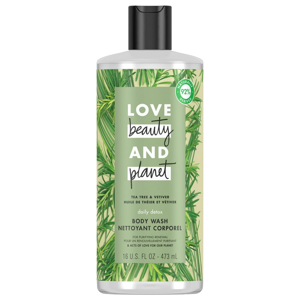 Love Beauty And Body Wash Tea Tree and Vetiver 16 oz Walmart