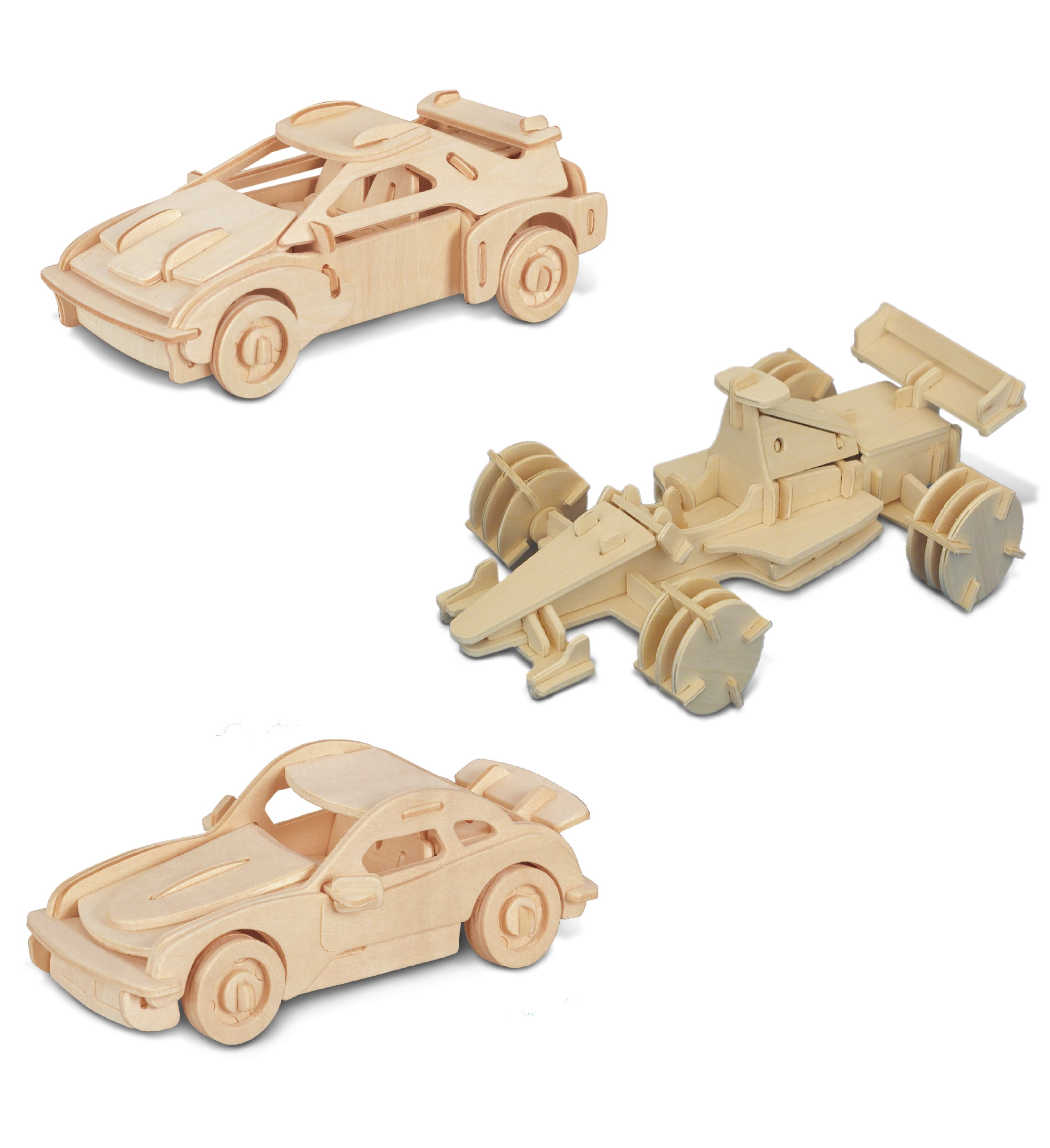 3mm MDF Wood Board 3D Sports Car Puzzle Self Assembly Puzzle Kit 3D Puzzle Sports Car