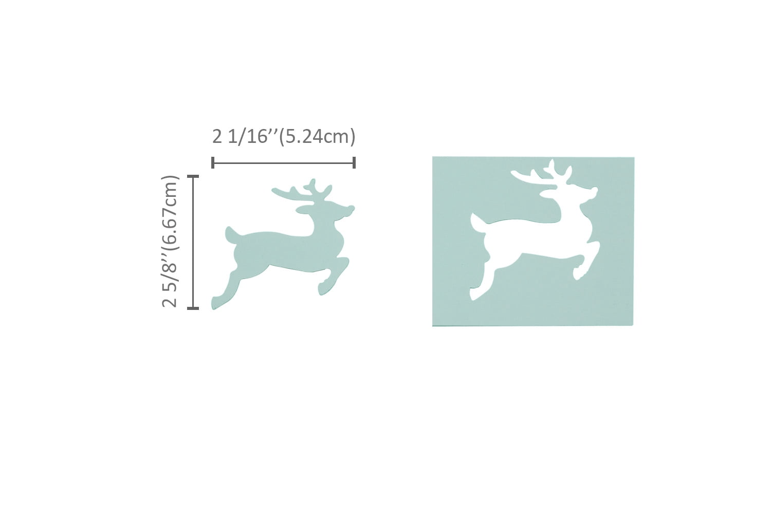Bira Craft 3 inch Reindeer Lever Action Craft Punch, Christmas Punch, for Paper Crafting Scrapbooking