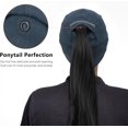 thumbnail image 3 of Winter Running Baseball Cap Women Fleece Ponytail Hat with Ear Flaps Reflective Design 2Pack, 3 of 6