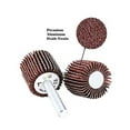 thumbnail image 2 of Eco Edge 5-Pack 1-Inch Aluminum Oxide Shank Mounted Abrasive Flap Wheels (1"x1"x1/4", 180 Grit) Fits All Power Drills, 2 of 5