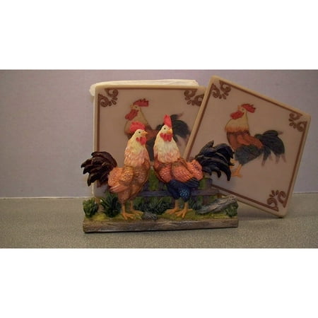 

ByEUcuk MH 199 Two Roosters Coasters