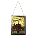 thumbnail image 1 of Inteprter Señal de calabaza para puerta, placas de cosecha, placa colgante llamativa, decoraciones de regalo, adorable colgador de bienvenida de Acción Kits de decoración para fiestas JM00928 Inteprter HA063883-06, 1 of 6