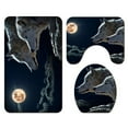 thumbnail image 2 of Night Theme Non Slip Shower Curtain Set Bright Bathroom Decor for Family, 2 of 6