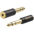 thumbnail image 2 of Clef Audio Labs 6.35mm Male to 3.5mm Female Stereo TRS Headphone Adapter - 2-Pack, 2 of 2