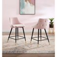 thumbnail image 4 of Modway Adorn Performance Velvet Counter Stool Set of 2, Dusty Rose, 4 of 5