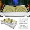 thumbnail image 5 of Disketp Windshield Sun Shade, Car Sun Shade For Front Window Mardi Gras Purple Yellow Plaid Sunshades Sun Visor Protector Blocks Uv Rays Foldable, 5 of 9