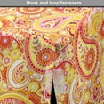 thumbnail image 4 of Paisley Dog Crate Cover, Detailed Colorful Flowers and Buta Folk Pattern, Easy to Use Pet Kennel Cover Small Dogs Puppies Kittens, 7 Sizes, Peach Burnt Sienna, by Ambesonne, 4 of 6