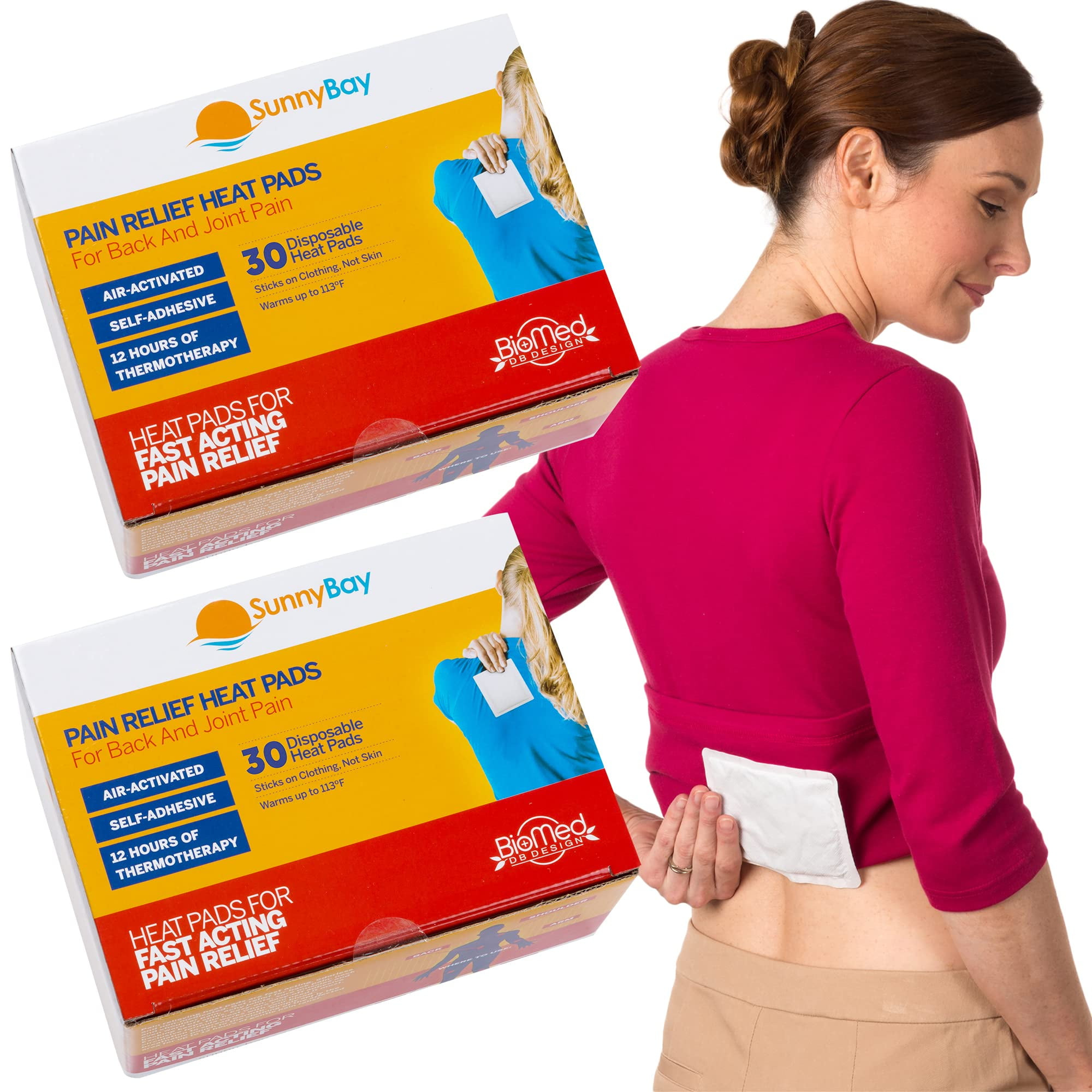 SunnyBay Adhesive Pain Relief Patches for Neck, Knee, and Upper or