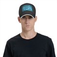 thumbnail image 3 of Prostate Cancer Awareness Month Blue Ribbon Baseball Cap for Women Men Adjustable Dad Cap Snapback Trucker Hats Black, 3 of 9