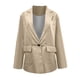 thumbnail image 4 of Puntoco Mujeres Casual Manga Larga Sólido Turndown Collar Botones Moda Abrigo Liquidación Puntoco Puntoco-2673, 4 of 6