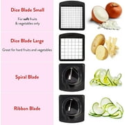 Fullstar - Vegetable Chopper, Food Chopper, Onion Chopper with Container - 4 Blades, White