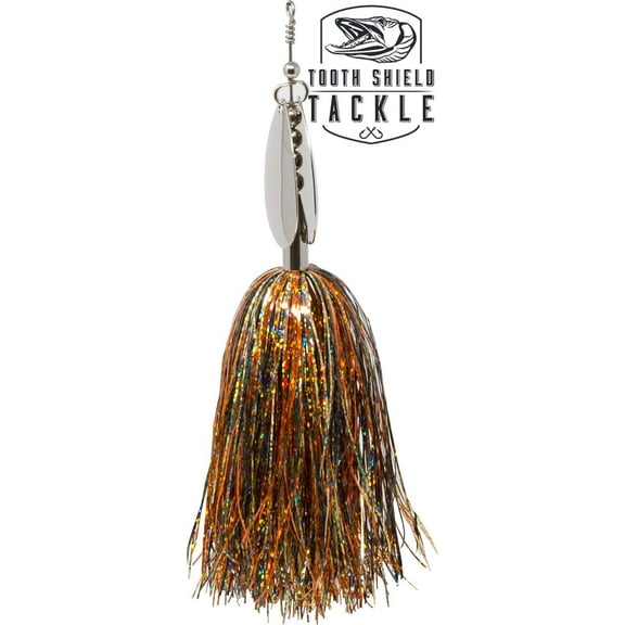 Chubby Musky Bucktail (Crawfish) Muskie Pike Double 8 Inline Spinner Musky Lures Baits Tackle