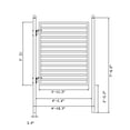 thumbnail image 3 of ALEKO Swing Steel Garden  Yard Pedestrian Gate 5 x 4 feet Milan Style, 3 of 5