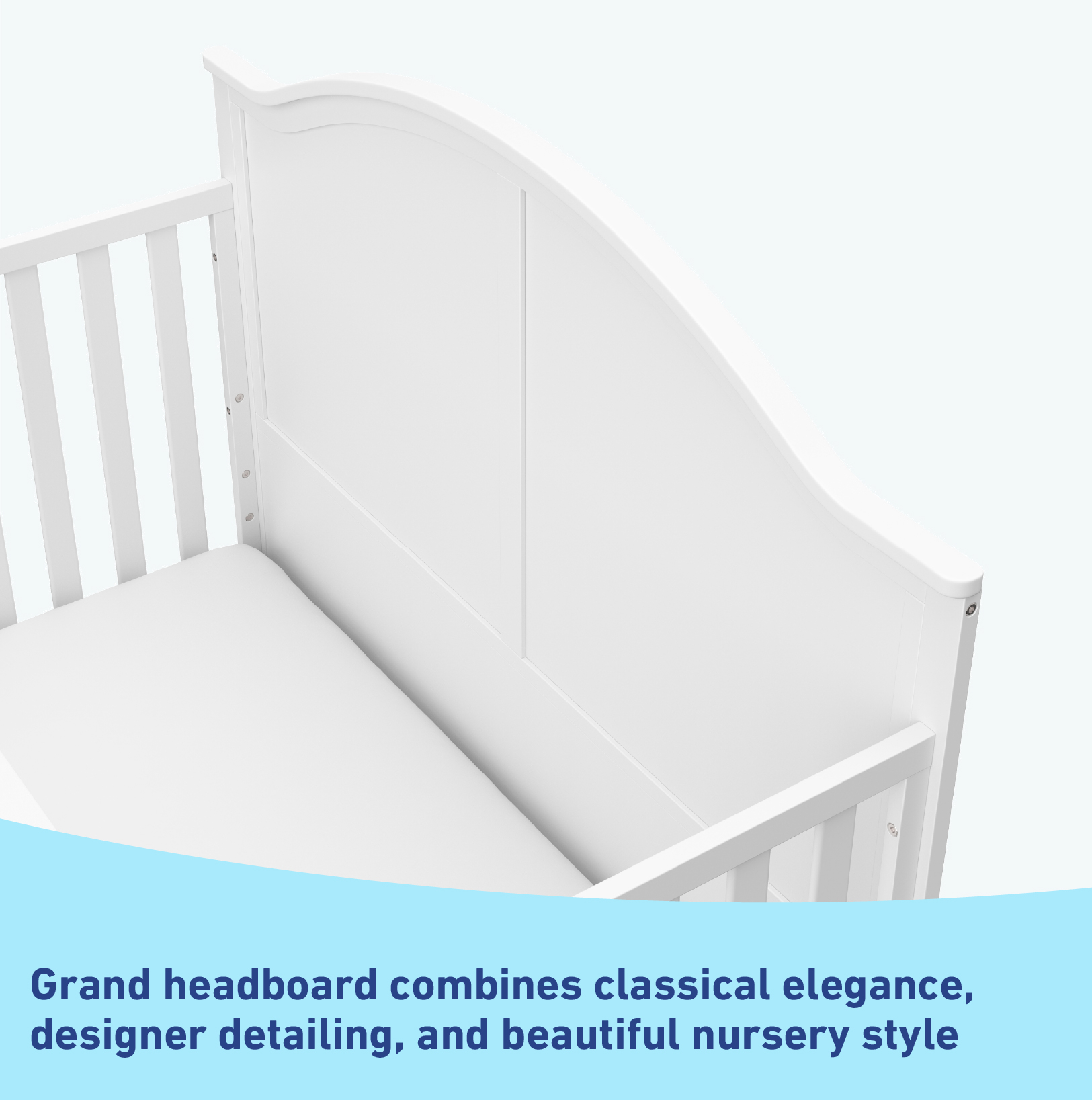 Graco Wilfred 5-in-1 Convertible Baby Crib, White - image 5 of 12