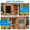 thumbnail image 6 of 2 Pack Shed Windows Flush Mount Window with Tempered Glass and Fiberglass Screen Small Sliding Windows for Shed, Chicken Coop, Playhouse,Household,Garage, 6 of 7