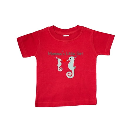 

Inktastic Seahorse (momma s little girl) Gift Baby Girl T-Shirt
