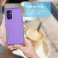 thumbnail image 5 of For Samsung Galaxy A13 4G Case ,Sturdy Phone Case for Galaxy 13 5G 6.5 inch ,Takfox Shockproof Protection Heavy Duty Armor Hard Plastic & Rubber Rugged Bumper 2-in-1 Case Cover ( Purple ), 5 of 6