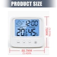 thumbnail image 5 of Battery Operated Digital Clock With Temperature Humidity Sensor And Adjustable Celsius Measurement, 5 of 12