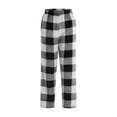 thumbnail image 3 of GXWEA Boys Pajama Pants Big Boys Pajamas Size 18-20 Boys Plaid Pants Boys Girls Printed Plaid Pants With Pockets Elastic Waist Plaid Pants For Christmas Black 13-14 Years, 3 of 9