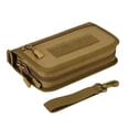 thumbnail image 3 of Cartera de mano táctica para hombre, tarjetero largo, monedero, bolso de mano marrón Zulema Bolsa Molle, 3 of 8