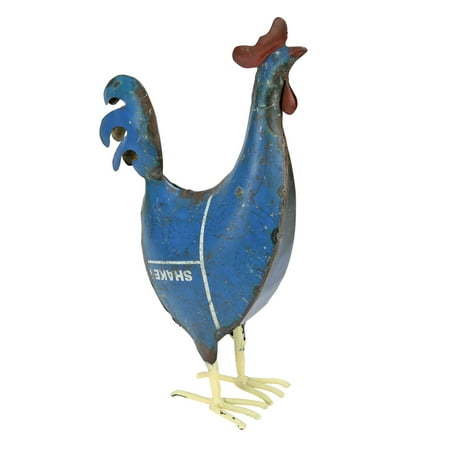 Foreside Home And Garden Recycled Metal Chicken Walmart Com