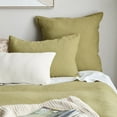 thumbnail image 2 of Bouclair Green Muslin Duvet Cover Set King, 2 of 4