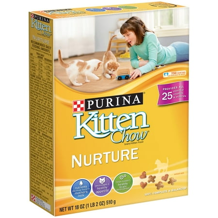 Purina Kitten Chow Nurture Dry Cat Food, 18 Oz - Walmart.com