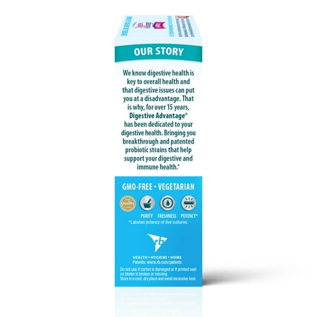 Digestive Advantage Intensive Bowel Support Probiotics For Women And Men, Digestive Enzymes For Gut Health, 32 Capsules