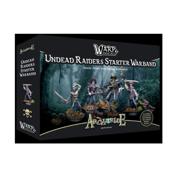 Warp Miniatures WRPARCWUND001 ArcWorlde Undead Raider Starter Metal Miniature
