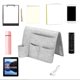 thumbnail image 5 of Organizador de almacenamiento para mesita de noche: bolsa colgante de fieltro con múltiples bolsillos para usar en la cama, el sofá, el escritorio, la habitación de la residencia estudiantil, 5 of 6