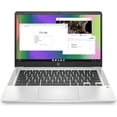 thumbnail image 1 of HP Chromebook 14", Intel Celeron N4120, 4GB RAM, 64GB eMMC, Chrome OS HP 14a-na0226nr Plata, 1 of 4