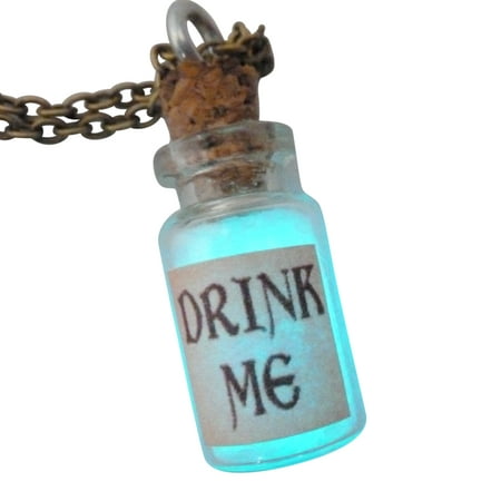 Alice in wonderland glow in the dark drink me by Umbrellalaboratory