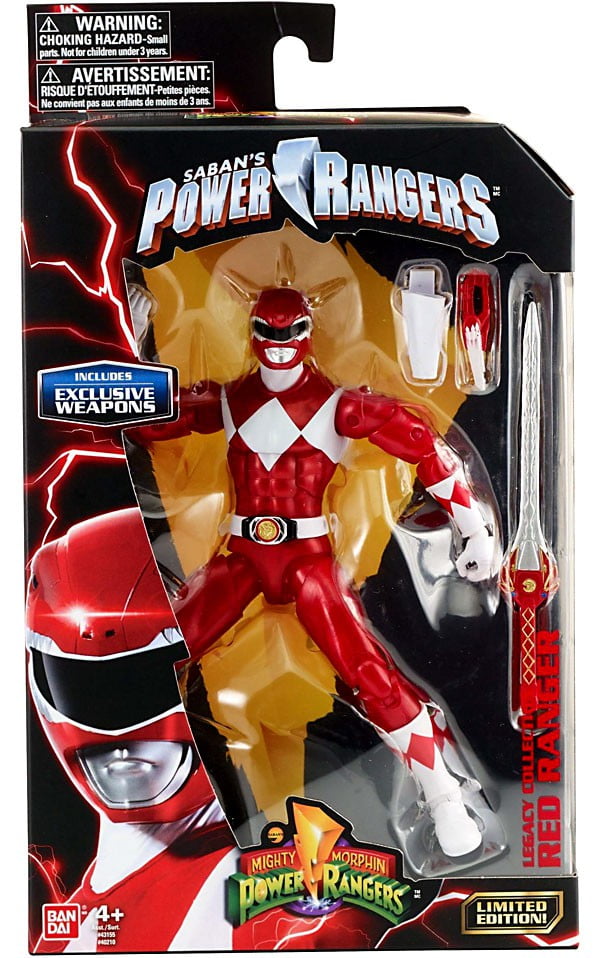 Bandai - Power Rangers Legacy, Mighty Morphin Red Ranger ...
