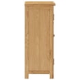 thumbnail image 2 of vidaXL Cupboard Solid Oak Wood Sideboard Side Storage Cabinet White/Light Wood, 2 of 16