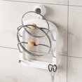 thumbnail image 1 of Simple Houseware Cabinet Door/Wall Mount Pot Lid Organizer Rack, 1.38*8.19*12.4 Inch Suction Cup Pot Lid Non Perforated Wall Mounted Kitchen Shelf, 1 of 8