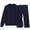 #005-Navy, variant on Kakii Men's 2 Piece Casual Outfits Crewneck Sweatshirt Tracksuit & Joggers Sweatpants Sweatsuit Set