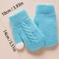 thumbnail image 2 of Guardurnaity Guantes para niños de punto con forro grueso para bebés pequeños con cordón de invierno para niños y niñas de 1 a 5 años con guantes y mitones A, 2 of 6
